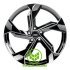 Replica Audi (A633) 9x20 5x112 ET30 DIA66,6 (gloss black machined face)