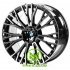 Replica BMW (B002) 10,5x22 5x112 ET43 DIA66,6 (gloss black machined face)