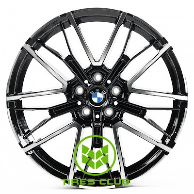 Replica BMW (B3293) 9,5x19 5x112 ET40 DIA66,6 (black machined face)