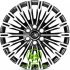 Replica Lexus (LX3442) 8x22 6x139,7 ET55 DIA95,1 (gloss black machined face)