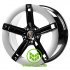 Replica Porsche (PR350) 11,5x21 5x130 ET66 DIA71,6 (black silver flange)