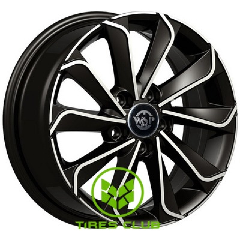 WSP Italy Volkswagen (WD003) Corinto 6,5x16 5x112 ET41 DIA57,1 (gloss black polished)