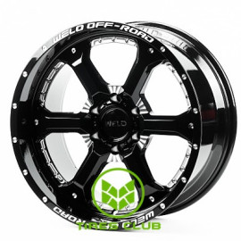 Off Road Wheels OW1 10x20 6x135 ET-12 DIA87,1 (gloss black milling)