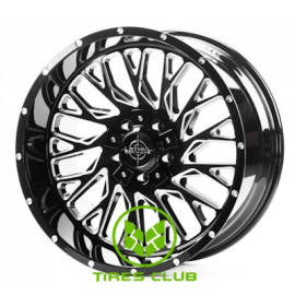 Off Road Wheels OW744 10x20 5x127/139,7 ET-12 DIA87,1 (black machined)