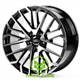 Replica Audi (A196833) 8,5x19 5x112 ET35 DIA66,6 (gloss black machined face)
