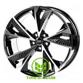 Replica Audi (A20665) 9x20 5x112 ET35 DIA66,6 (gloss black machined face)