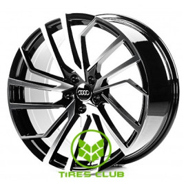 Replica Audi (A20683) 9x20 5x112 ET26 DIA66,6 (gloss black machined face)