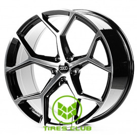 Replica Audi (A22895) 10x22 5x112 ET18 DIA66,6 (gloss black machined face)