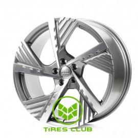 Replica Audi (A5639) 9,5x22 5x112 ET36 DIA66,6 (gloss grey machined face)