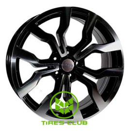 Replica Audi (A60) 8x18 5x112 ET35 DIA66,6 (black machined face)