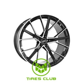 Replica Audi (A970) 10x22 5x112 ET21 DIA66,6 (matt graphite machined face)