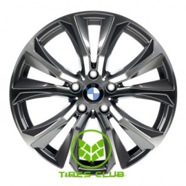 Replica BMW (B1266) 9x19 5x120 ET48 DIA74,1 (gun metal machined face)