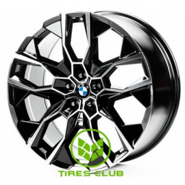 Replica BMW (B21295) 9,5x21 5x112 ET36 DIA66,6 (gloss black machined face)