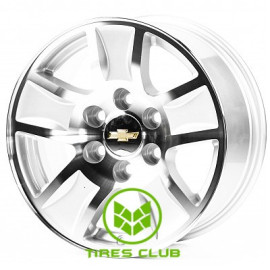 Replica Chevrolet (GN206) 8x17 6x139,7 ET24 DIA78,1 (silver machined face)