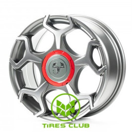 Replica Fiat (FT5366) 7x16 4x98 ET38 DIA58,1 (satin grey machined face)