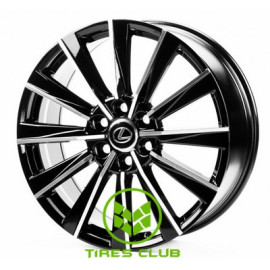 Replica Lexus (LX3218) 8,5x22 6x139,7 ET56 DIA95,1 (black machined face)