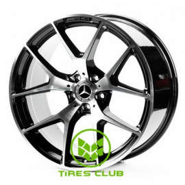 Replica Mercedes (MR021-057) 8,5x20 5x112 ET40 DIA66,6 (black machined face)