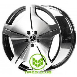 Replica Mercedes (MR035) 9,5x20 5x112 ET49 DIA66,6 (gloss black machined face)