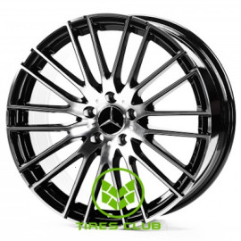 Replica Mercedes (MR143) 9,5x19 5x112 ET45 DIA66,6 (gloss black machined face)