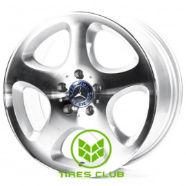 Replica Mercedes (MR331) 8x17 5x112 ET37 DIA66,6 (silver machined face)