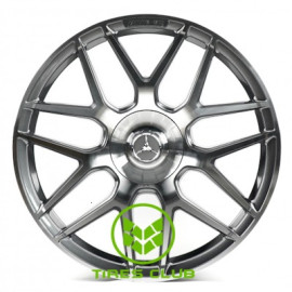 Replica Mercedes (MR8010) 10x22 5x130 ET36 DIA84,1 (matt black red lip)