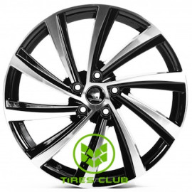 Replica Skoda (SK1151) 8x19 5x112 ET45 DIA57,1 (gloss black machined face)
