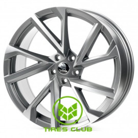 Replica Skoda (SK5635) 8,5x20 5x112 ET38 DIA57,1 (satin grey machined face)