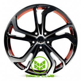 Replica Volkswagen (VV1525) 8x19 5x112 ET45 DIA66,6 (black machined)