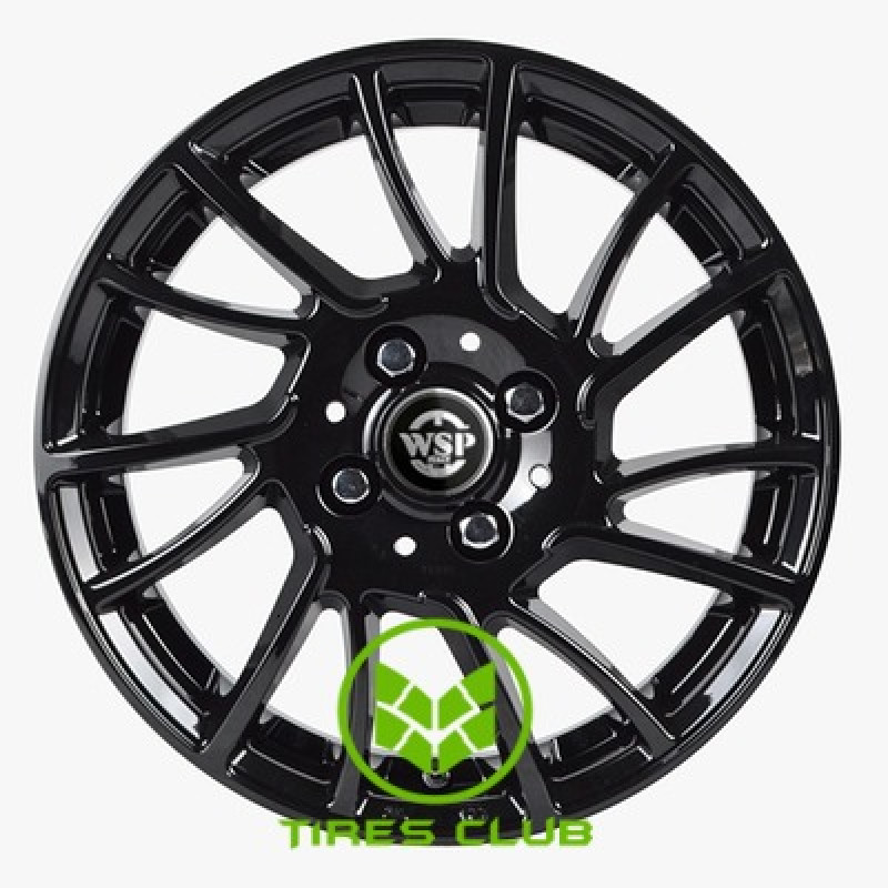WSP Italy Citroen (WD009) Moon W 6x15 4x108 ET23 DIA65,1 (gloss black polished)