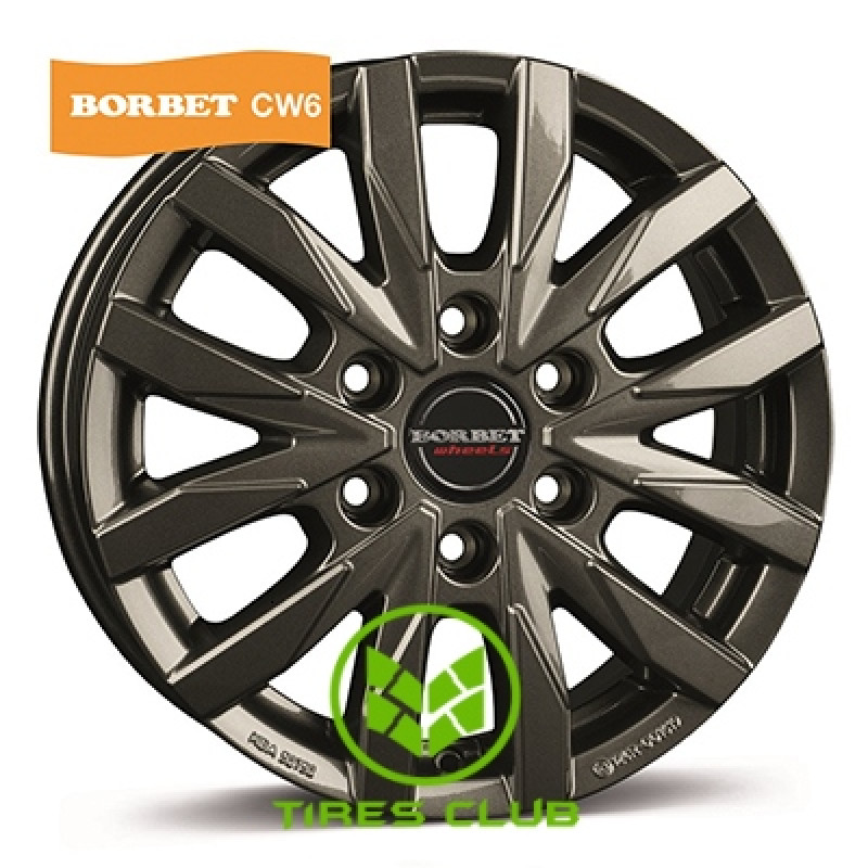 Borbet CW6 7,5x18 6x114,3 ET40 DIA66,1 (matt black polished)