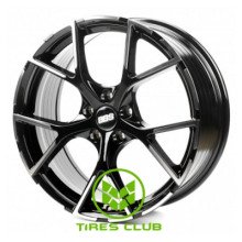 Flow Forming FF599 7,5x17 5x100 ET42 DIA56,1 (gloss black machined face)