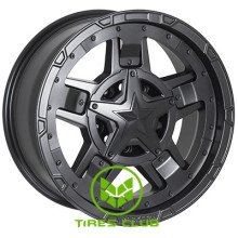 JH AR295 8x17 5x127/139,7 ET15 DIA77,8 (matt black)