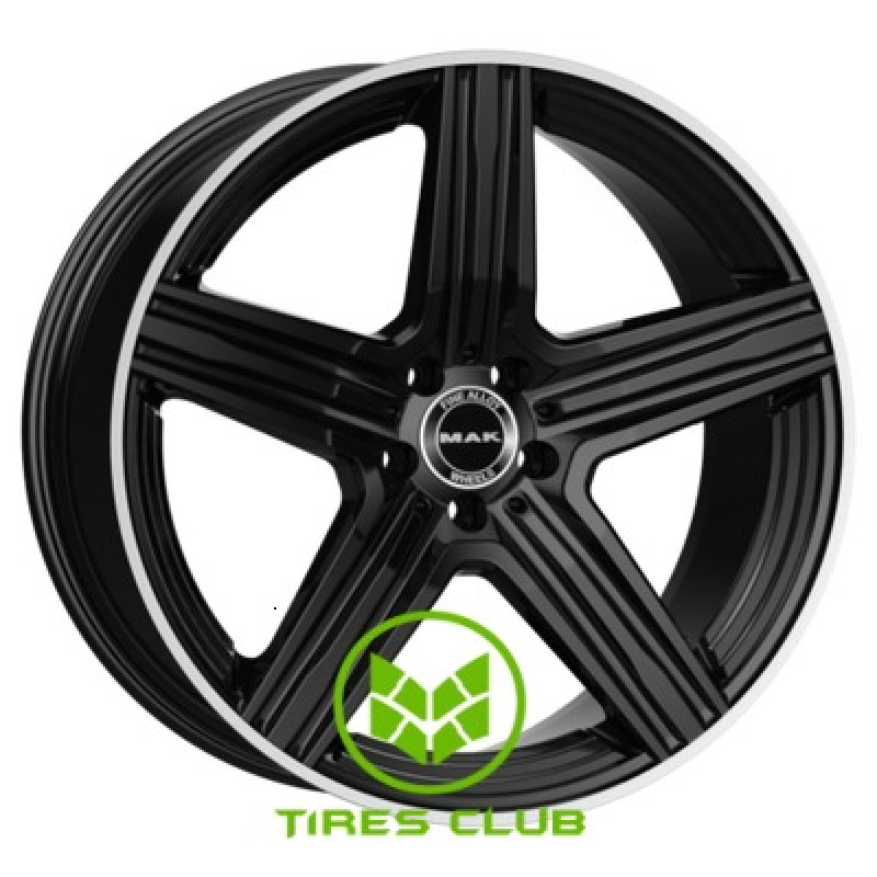 Mak Lewis-D 9,5x20 5x112 ET57 DIA66,6 (gloss black mirror ring)