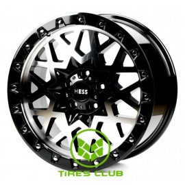 Off Road Wheels OW1458 8,5x18 5x112 ET40 DIA66,6 (gloss black milling spoke chrome rivet)