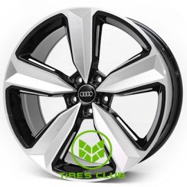 Replica Audi (3056F) 8,5x19 5x112 ET30 DIA66,6 (black machined face milled ribbed side groove)