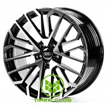 Replica Audi (A196833) 9x20 5x112 ET31 DIA66,6 (gloss black machined face)