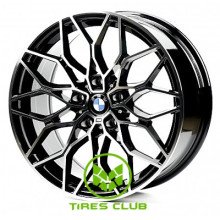 Replica BMW (B0292) 9,5x20 5x120 ET40 DIA72,6 (black machined face)