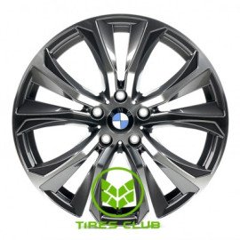 Replica BMW (B1266) 9x19 5x120 ET48 DIA74,1 (gun metal machined face)