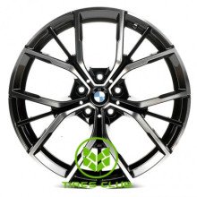Replica BMW (B1667) 9x19 5x120 ET35 DIA72,6 (gloss black machined face)