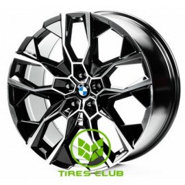 Replica BMW (B21295) 9,5x21 5x112 ET36 DIA66,6 (gloss black machined face)