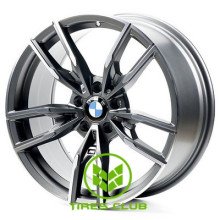 Replica BMW (B5478) 8x18 5x112 ET25 DIA66,6 (matt grey machined face)