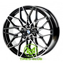 Replica BMW (B872) 9,5x20 5x120 ET40 DIA72,6 (black machined face)