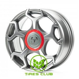 Replica Fiat (FT5366) 7x16 4x98 ET38 DIA58,1 (satin grey machined face)