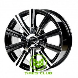 Replica Lexus (LX742) 8x18 5x150 ET60 DIA110,1 (black machined face)