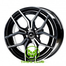Replica Mercedes (MR021-026) 8x19 5x112 ET43 DIA66,6 (black machined face) Replica Mercedes (MR021-026) 8x19 5x112 ET43 DIA66,6 (black machined face)