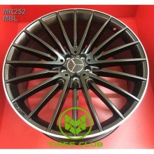 Replica Mercedes (MR252) 11,5x22 5x112 ET47 DIA66,6 (matt black lip polished)
