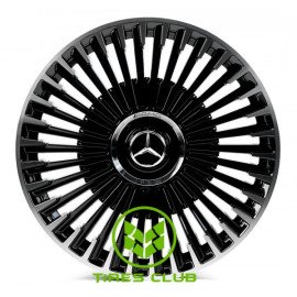 Replica Mercedes (MR283) 9,5x20 5x112 ET40 DIA66,6 (black machined face)