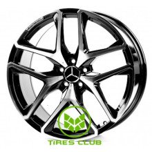 Replica Mercedes (MR5528) 11x21 5x112 ET49 DIA66,6 (black machined face)