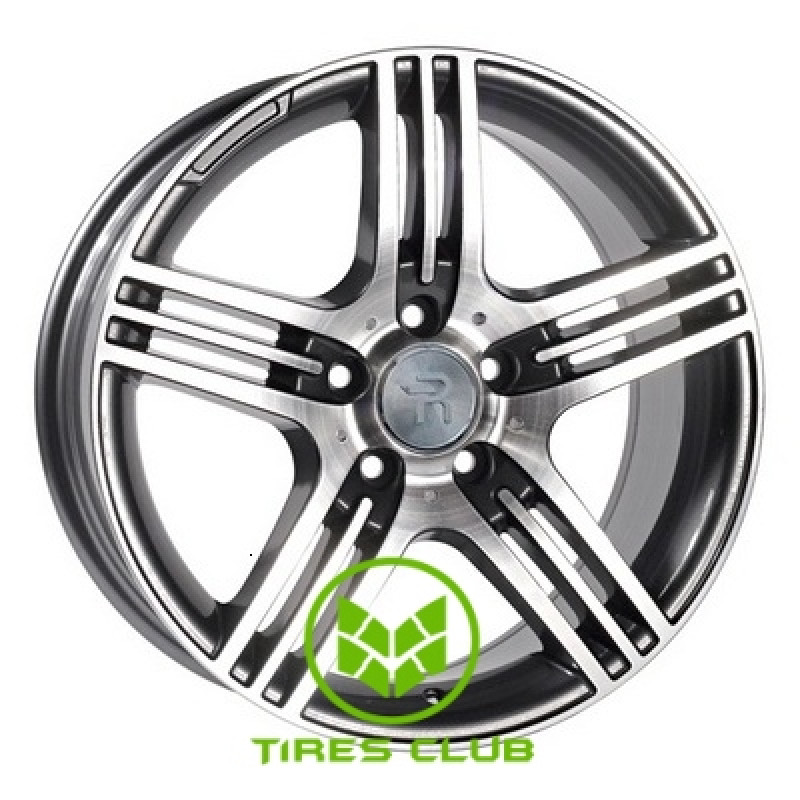Replica Mercedes (MR74) 9,5x20 5x112 ET38 DIA66,6 (gun metal machined face)