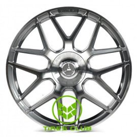 Replica Mercedes (MR8010) 10x22 5x130 ET36 DIA84,1 (matt black red lip)